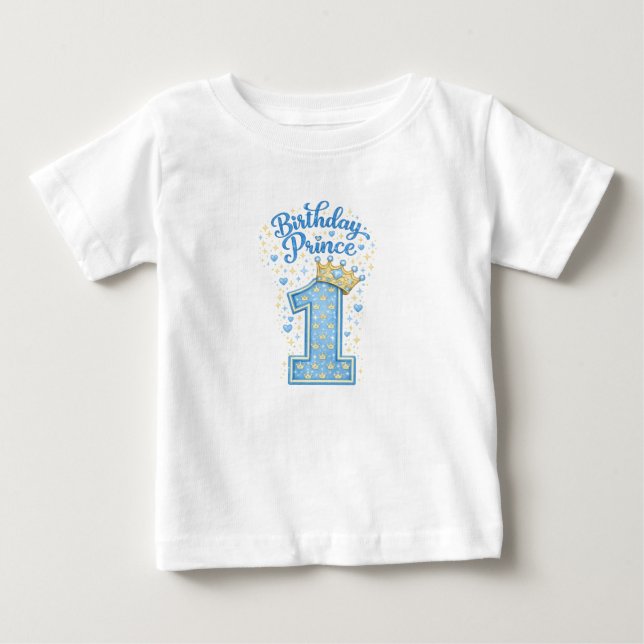 Pour Bébé T-Shirt Prince Anniversaire 1 (Devant)