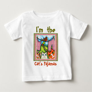 Pour Bébé T-shirt pyjama de chat