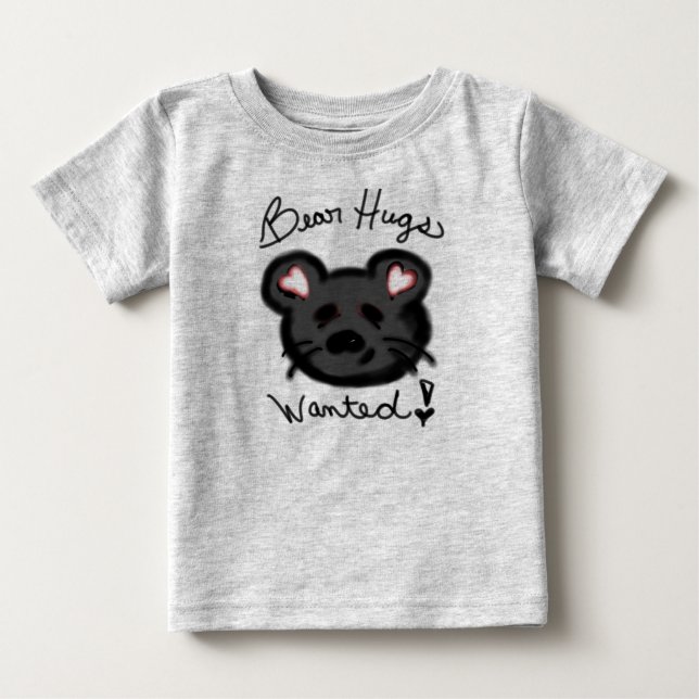 Pour Bébé T-shirt Recherché de l'ours Hugs (Devant)