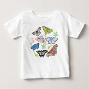 Pour Bébé T-Shirt Rêves d'Aquarelle Papillon