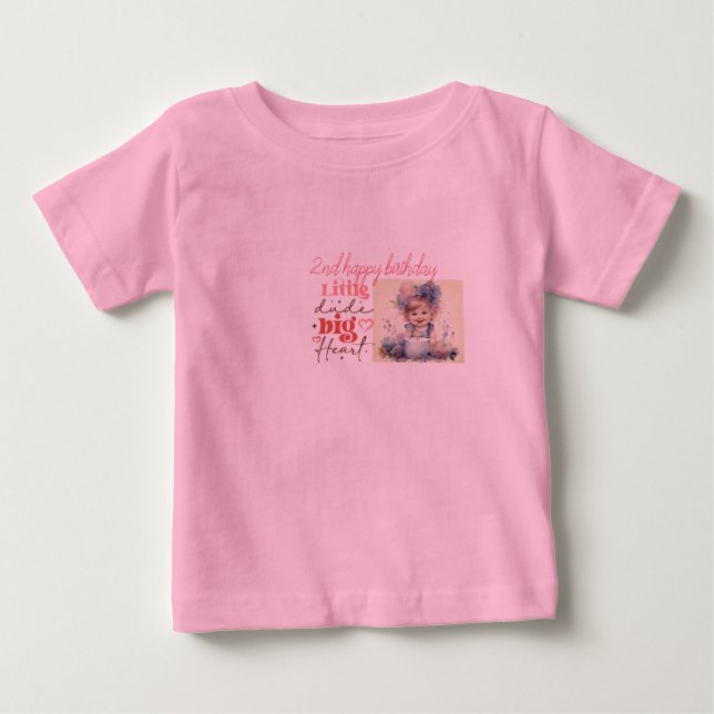 Pour Bébé t-shirt rose, image de personnaliser Vêtements de  (Devant)