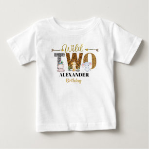 Pour Bébé T-shirt Safari Wild Two Kids