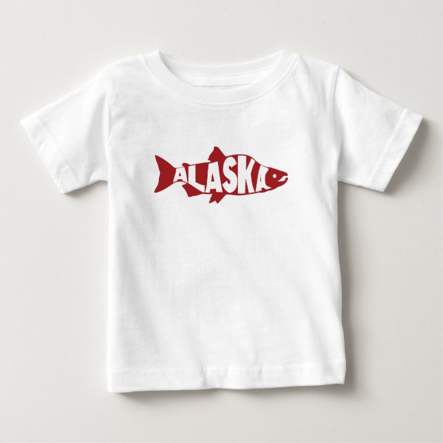 Pour Bébé T-shirt Saumon de l'Alaska (Devant)