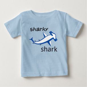 Pour Bébé T-shirt Shark Shark Baby bleu clair