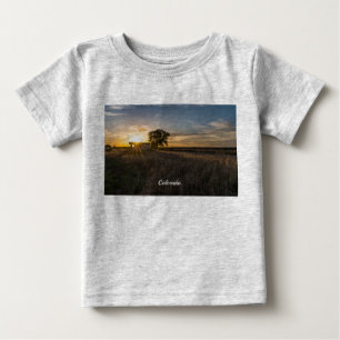 Pour Bébé T-shirt Shed Colorado Sunset Toddler abandonné