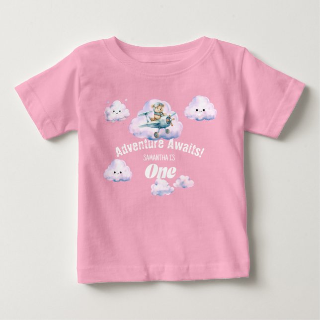 Pour Bébé T-shirt Skyward Soiree : Aventure de l'ours en pel (Devant)