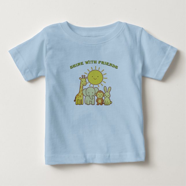 Pour Bébé T-shirt soleil amical (Devant)