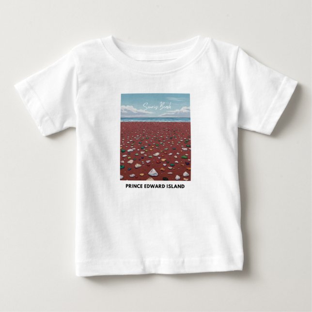 Pour Bébé T-shirt Souris Beach Seaglass (Devant)