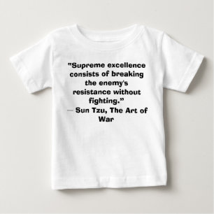 Pour Bébé T-shirt Sun Tzu Art of War Baby Winner