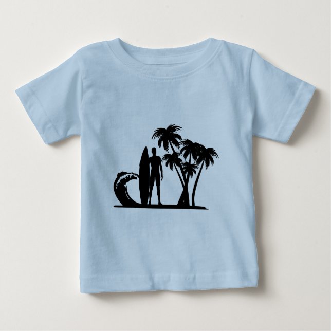 Pour Bébé T-shirt Surfer Kid (Devant)