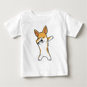 Pour Bébé T-shirt tamponnant drôle de corgi