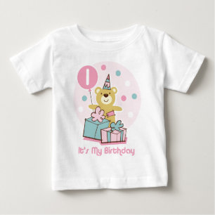 Pour Bébé T-shirt Teddy Bear 1er anniversaire