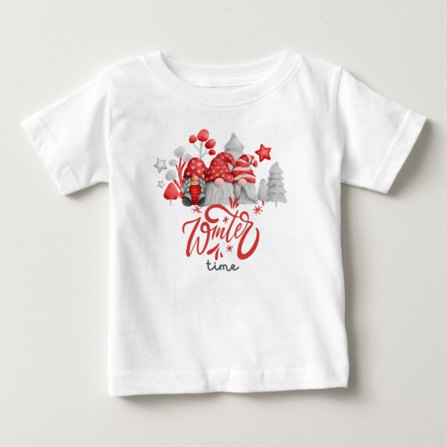 Pour Bébé T-shirt temps d'hiver  (Devant)