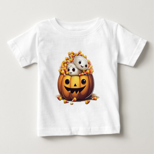 Pour Bébé T-shirt The Pumpkin Who Couldn't Stop Smiling (Devant)