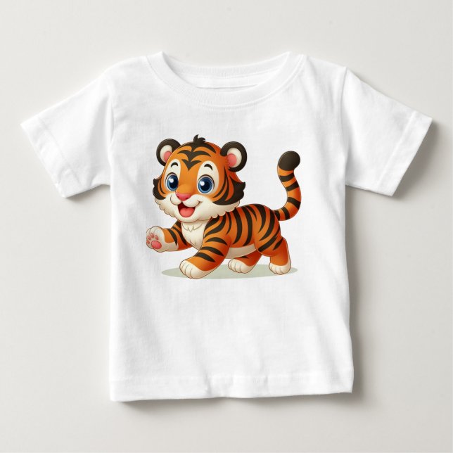 Pour Bébé T-shirt tigre mou (Devant)
