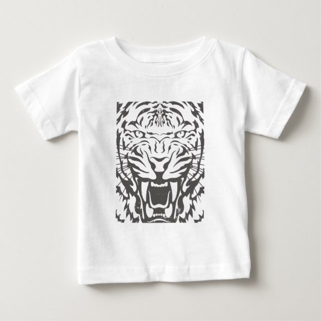 Pour Bébé T-shirt Tigre Roulant (Devant)