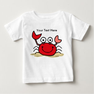 Pour Bébé T-shirt trop mignon de coutume de crabe