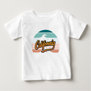 Pour Bébé T-shirt Typographie Sunset Retro California