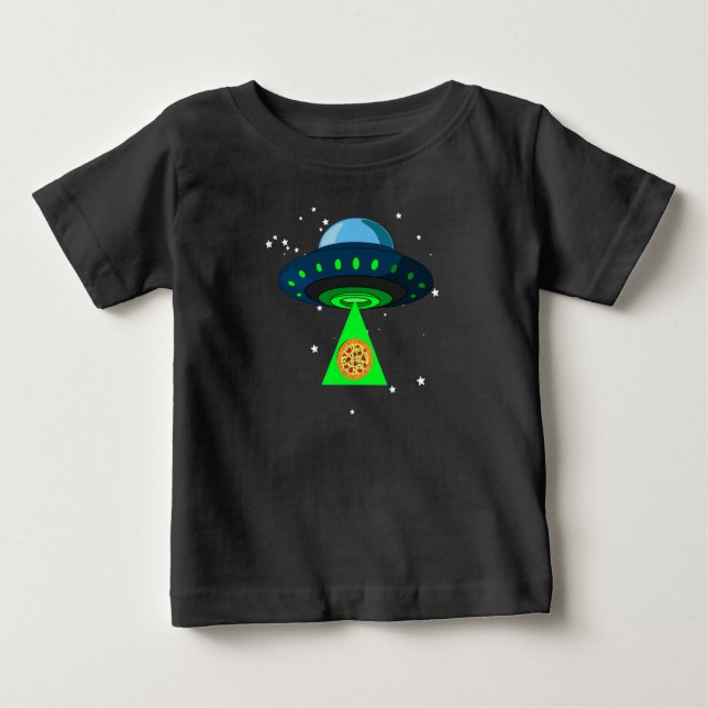 Pour Bébé T-shirt UFO Pizza Pick Up (Devant)