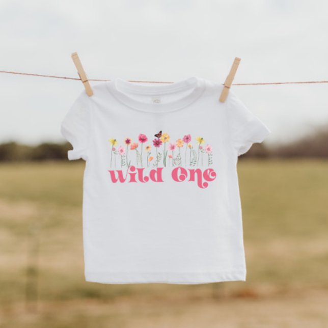 Pour Bébé T-Shirt Un Fleur sauvage Sauvage (Créateur téléchargé)