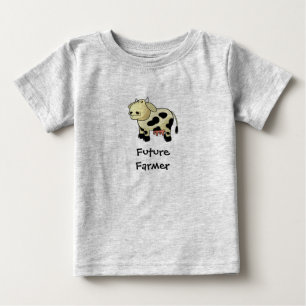 Pour Bébé T-shirt Vache Laitière Cartoon