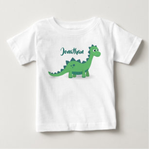 Pour Bébé T-shirt vert-bleu personnalisé d'enfants de