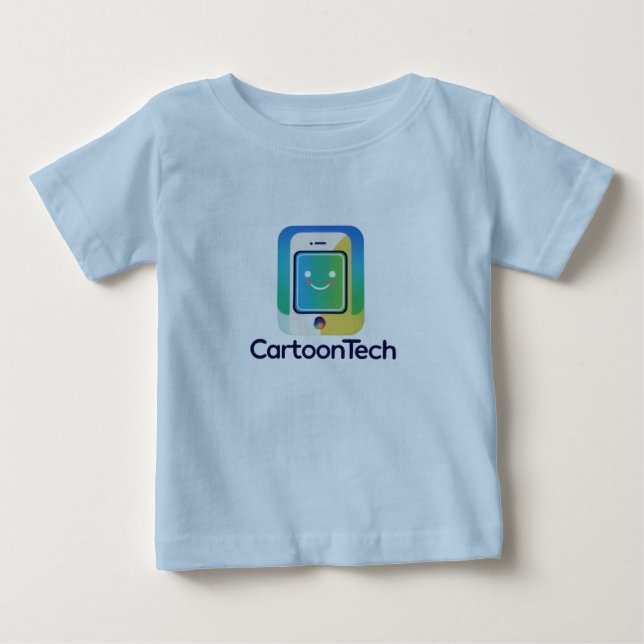 Pour Bébé T-shirt visage de dessin TechToon (Devant)