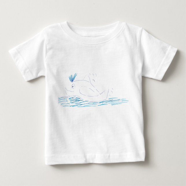 Pour Bébé T-shirt Wally Whale Jersey Babies (Devant)