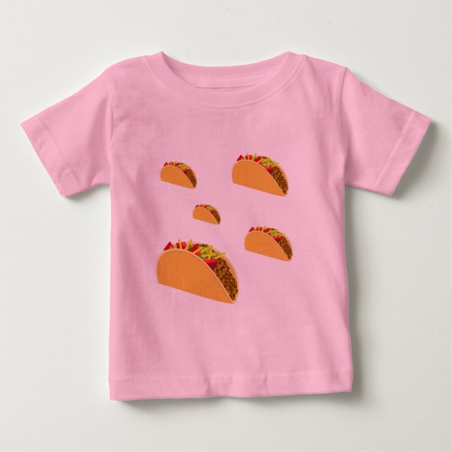 Pour Bébé Taco Tuesday Design - Baby Fine Jersey T-Shirt (Devant)