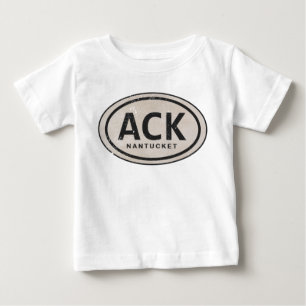 Pour Bébé Tag T-shirt vintage ACK Nantucket MA Beach