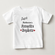 Tante Favorite Nephew Baby T-Shirt personnalisé