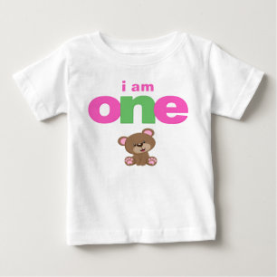 Pour Bébé Teddy Bear 1er Anniversaire T-shirt Toddler Baby K