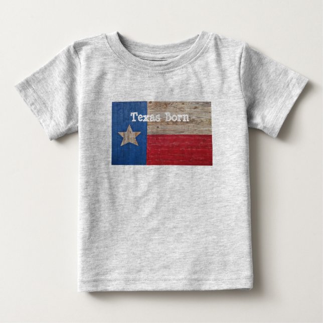 Pour Bébé Texas Born Texas Fier Baby T-shirt (Devant)