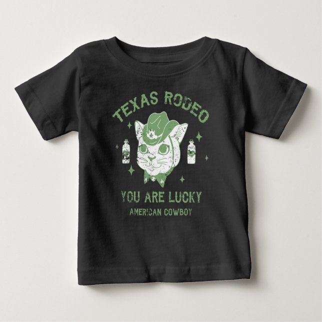 Pour Bébé Texas Rodeo, tu as de la chance, t-shirt mignon (Devant)