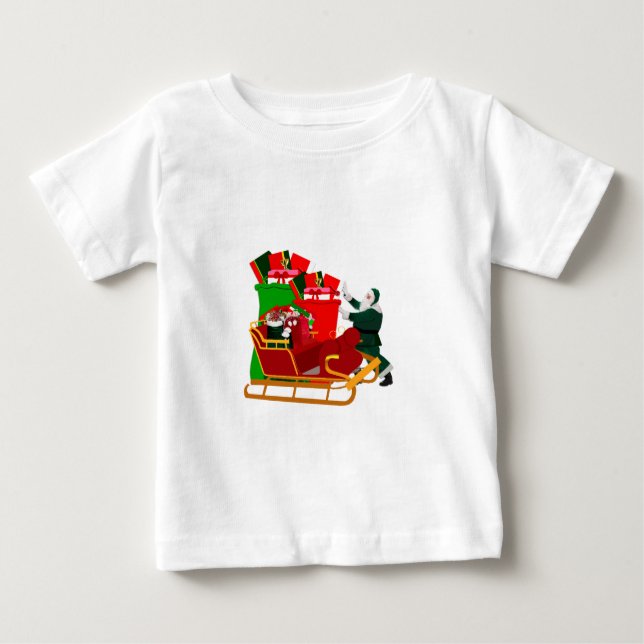 Pour Bébé The North Pole Baby T-Shirt (Devant)