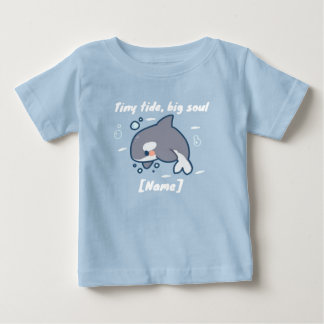 Pour Bébé Tiny Tide Whale T-shirt – Custom Name