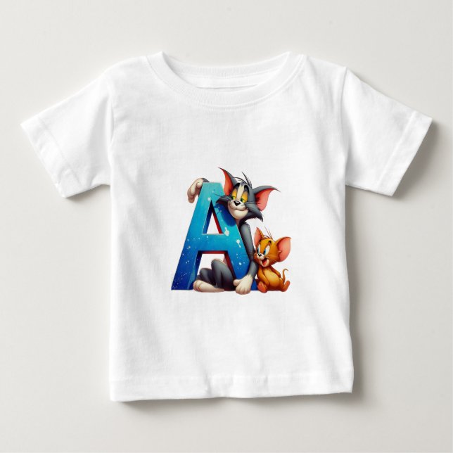 Pour Bébé TinyToon Pals – Tom & Jerry Fun Baby Boy T-Shirt (Devant)