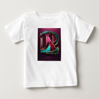 Pour Bébé Titre : Stylo "LD" Monogram Baby T-Shirt -T-Shirt