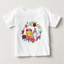 Top et T-shirt Princess & Unicorn Wreath Baby