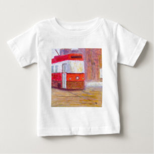 Pour Bébé Tramway, le T-shirt du nourrisson/chemise
