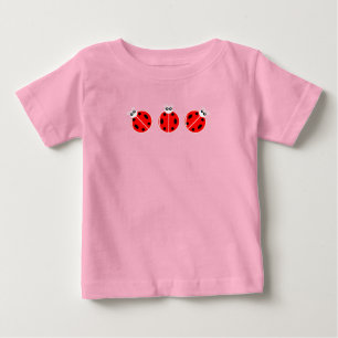 Pour Bébé Trois Petits Ladybugs - T-shirt Baby Fine Jersey