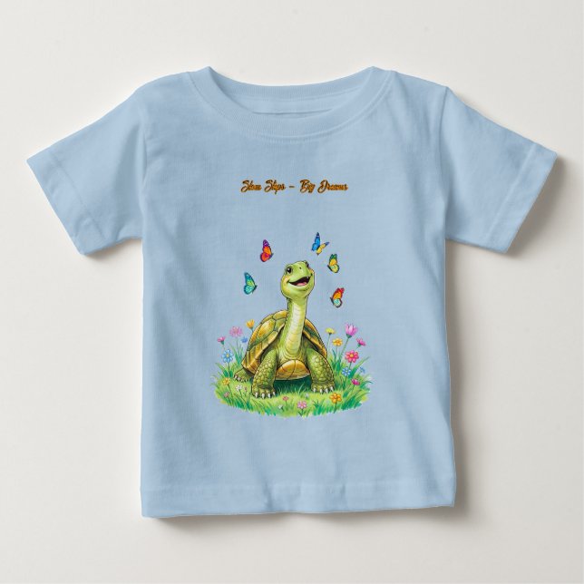 Pour Bébé Turtle Butterfly Toddler T-shirt (Devant)