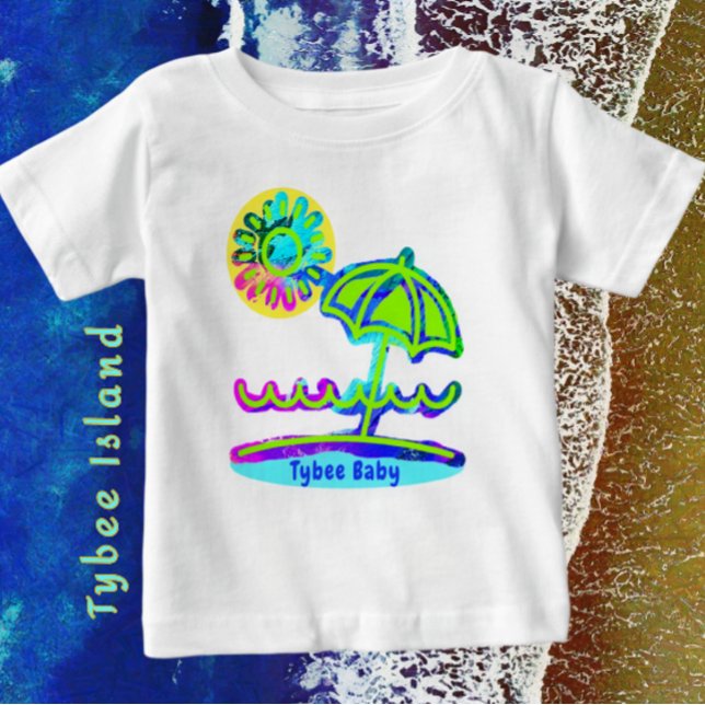 Pour Bébé Tybee Island, Géorgie T-Shirt (Créateur téléchargé)