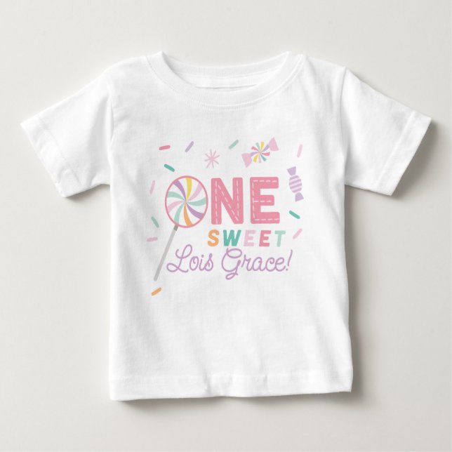 Pour Bébé Un joyeux anniversaire personnalisé T-shirt premie (Devant)