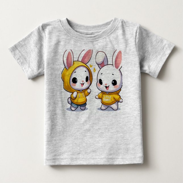 Pour Bébé un mignon t-shirt lapin (Devant)
