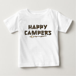 Pour Bébé Un petit t-shirt de campeurs heureux