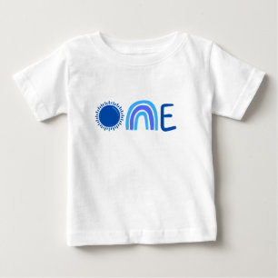 Pour Bébé Unique One Watercolor 1er Anniversaire T-shirt béb