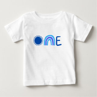 Pour Bébé Unique One Watercolor 1er Anniversaire T-shirt béb