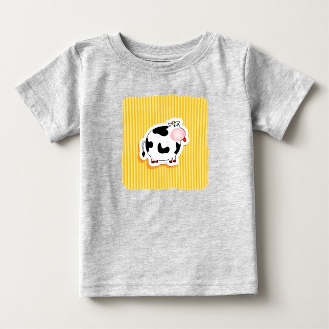 Pour Bébé Vache drôle, t-shirt (Devant)