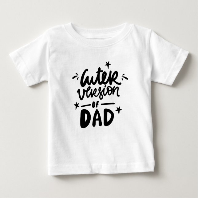 Pour Bébé Version mignonne de T-shirt papa Funny Baby (Devant)
